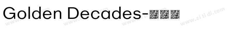 Golden Decades字体转换 Golden Decades字体转换